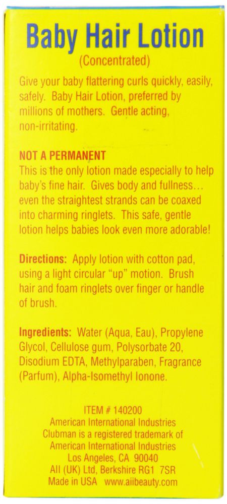 Loción capilar para bebés Clubman 60 ml