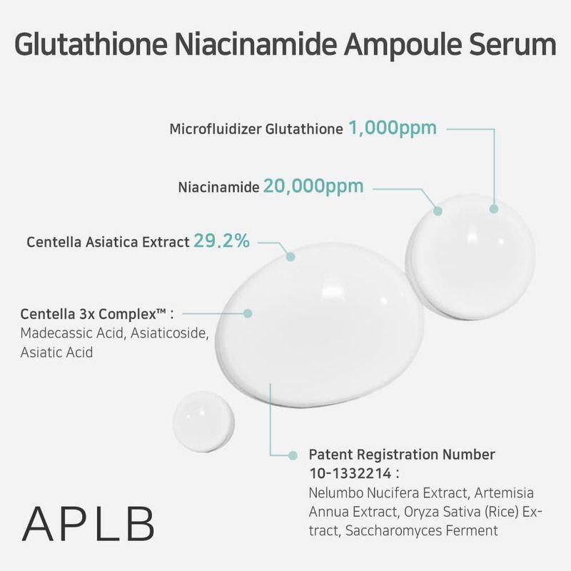 Sérum APLB LIPO GLUTA NIAC CEN™ 313% de glutatión 40 ml
