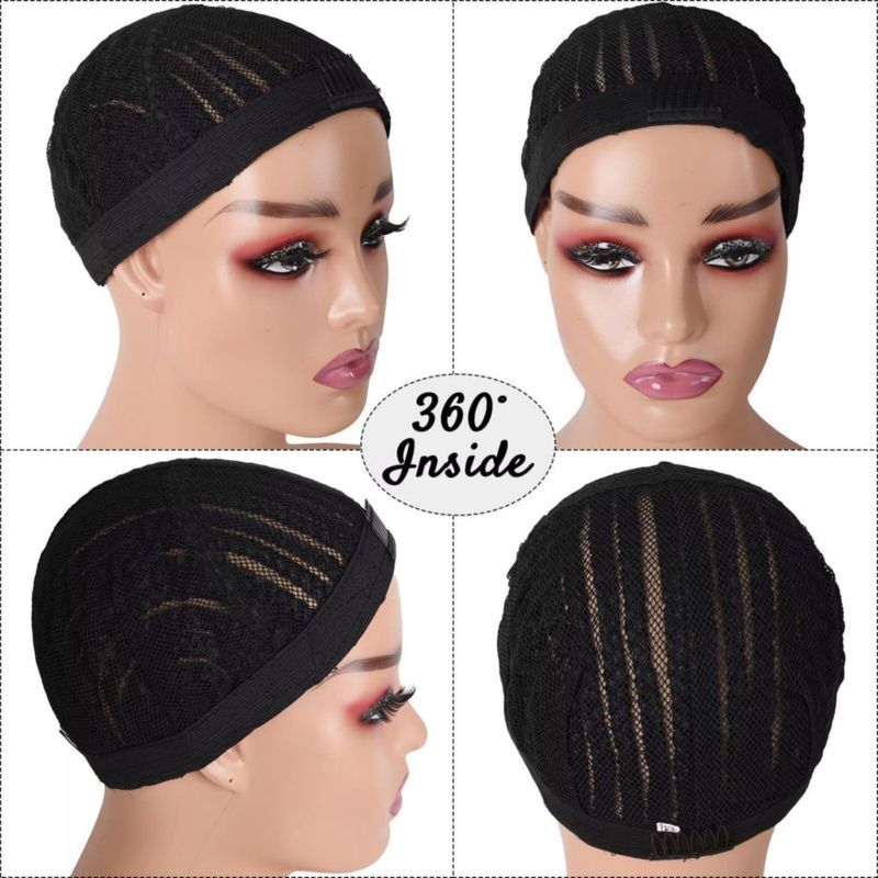Gorra Trenzada Mediana Royota Negra Transpirable