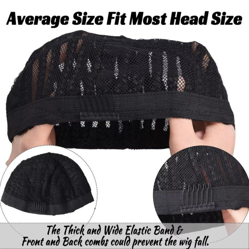 Gorra Trenzada Mediana Royota Negra Transpirable
