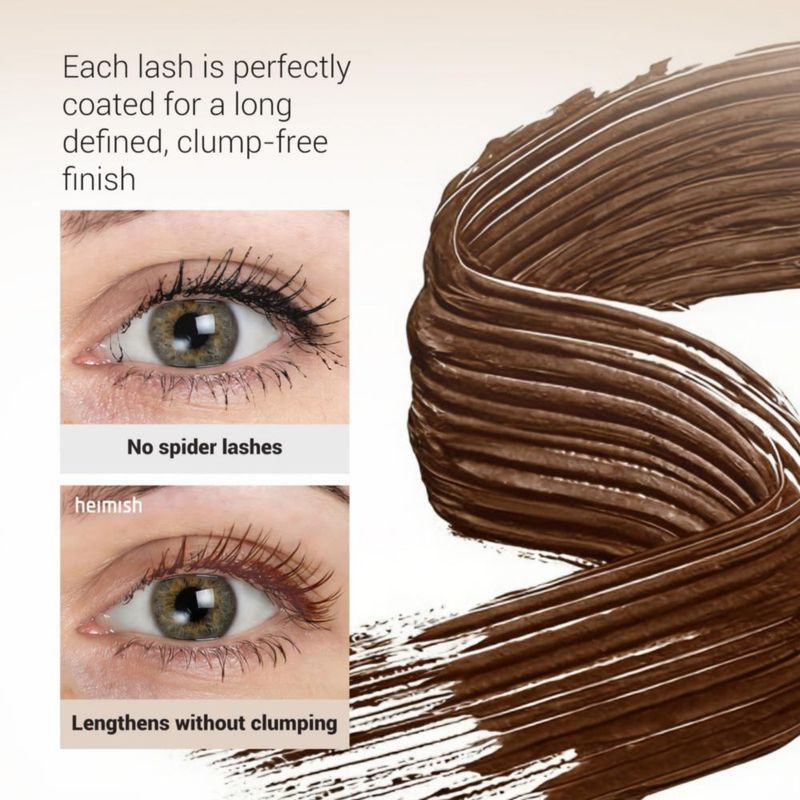 Máscara de pestañas HEIMISH Dailism Brown Curling a prueba de manchas 9 g