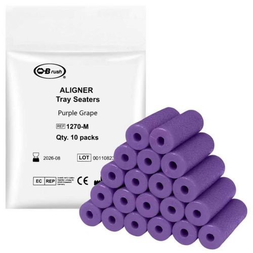 Masticables para Alineadores B Rush 20 piezas Sabor Uva Ortodónticos