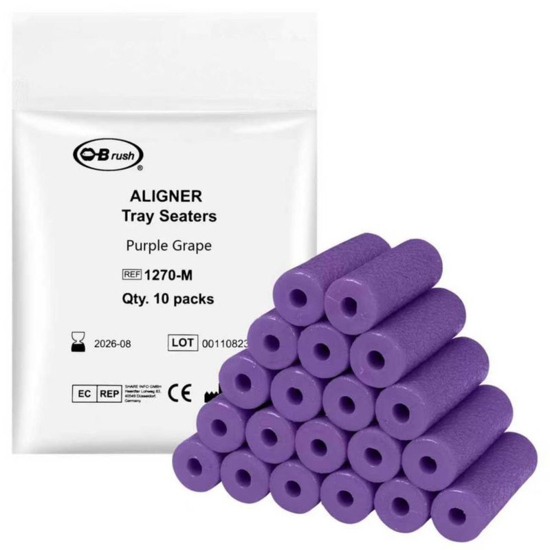 Masticables para Alineadores B Rush 20 piezas Sabor Uva Ortodónticos
