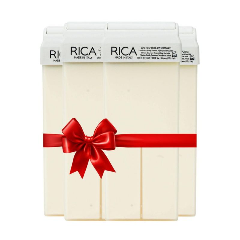 Kit de Roll-On de Cera Chocolate Blanco Rica 4x100ml