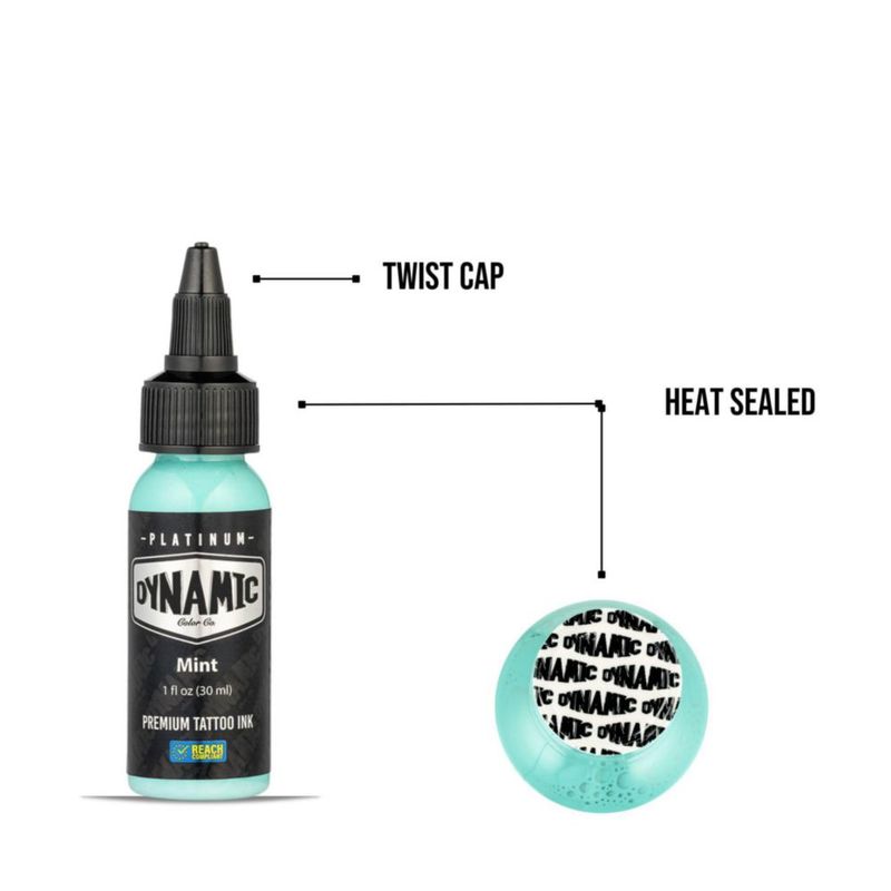 Tinta para Tatuajes Dynamic Color Co Platinum Menta 30 ml