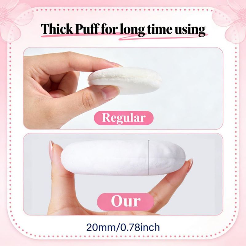 Set de Polvera y Puff Corporal LAKIRA con Contenedor de Cristal de 10 cm