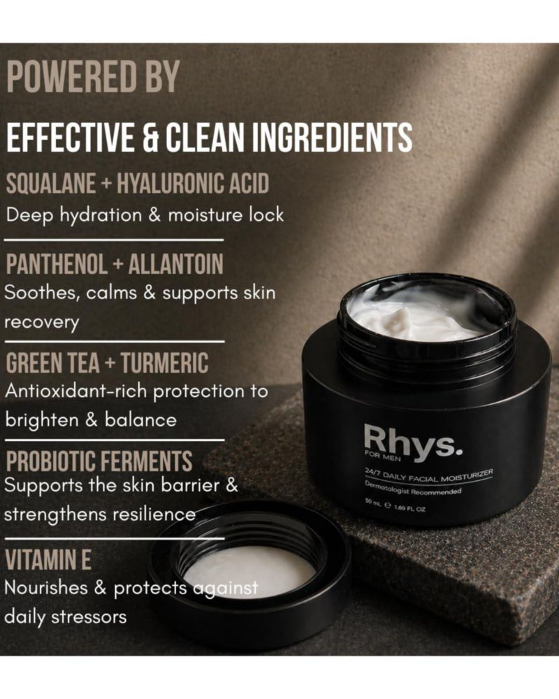 Hidratante Facial Rhys 50 ml Ligero y Sin Fragancia