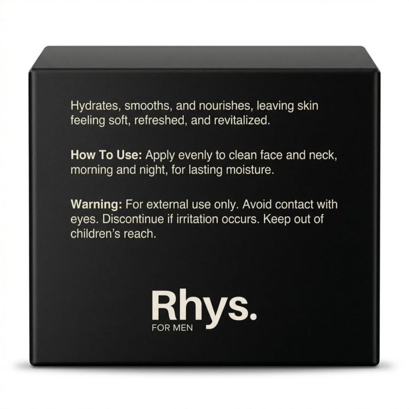 Hidratante Facial Rhys 50 ml Ligero y Sin Fragancia