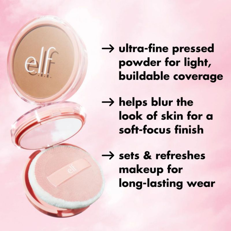 Filtro de polvo Finishing Powder e.l.f. Halo Glow luz neutra