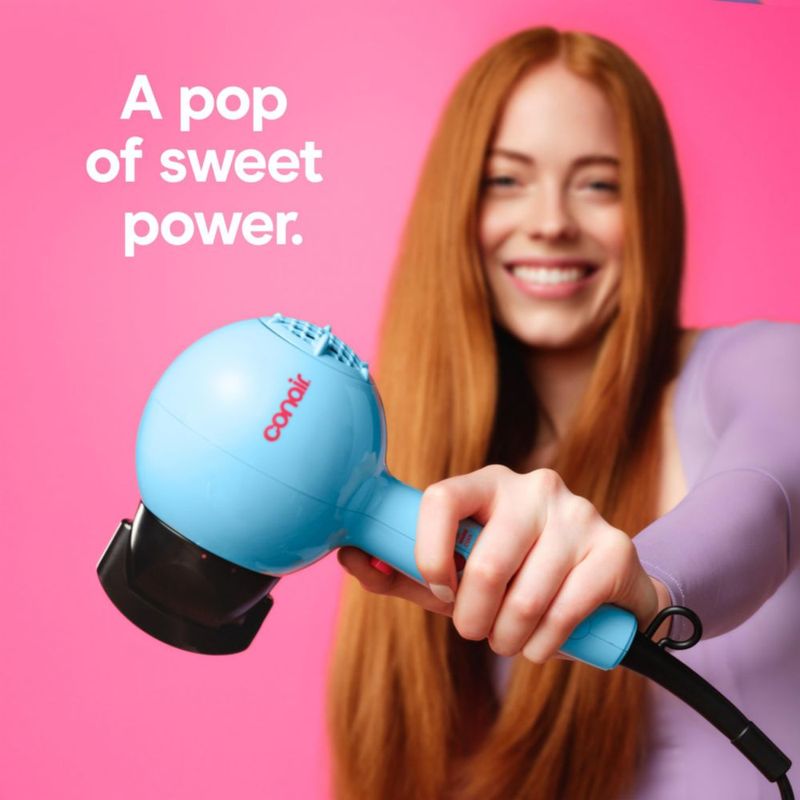 Secador de Pelo Conair Cake Pop Azul Cerámico 3 Calor 2 Velocidades