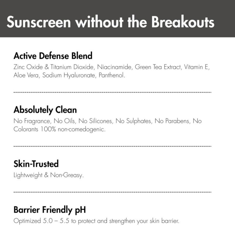 Protector solar facial Acne Commander Mineral SPF 50 con tinte 52 g