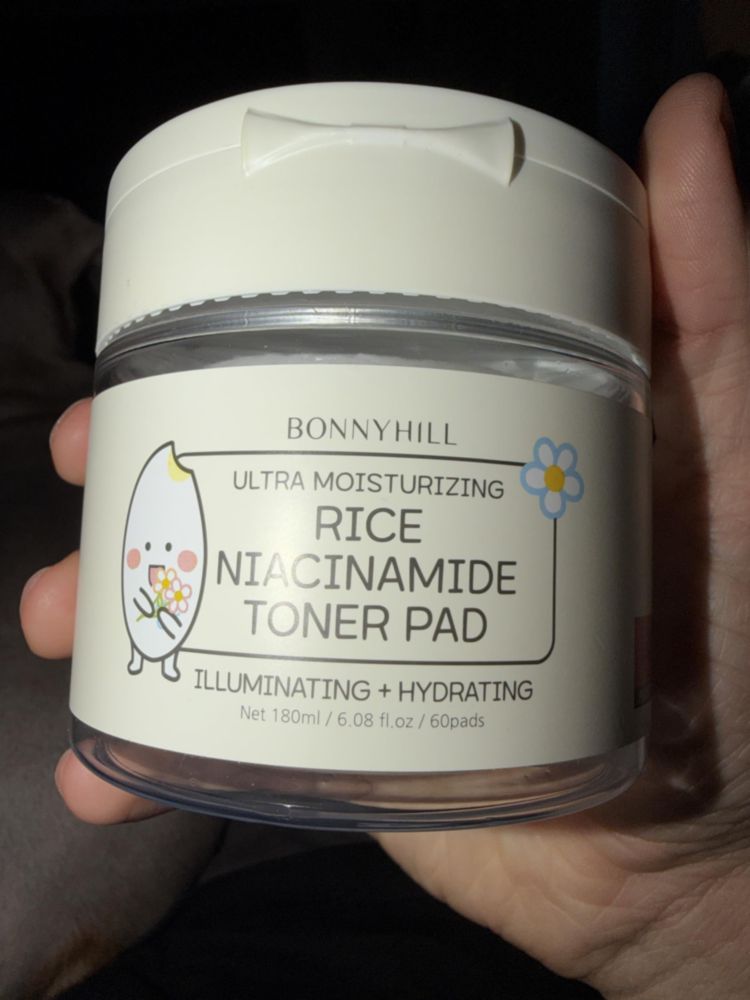 Toallitas Tonificantes Astringentes BONNYHILL de Arroz y Niacinamida 180 ml