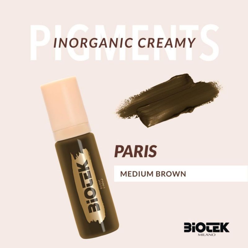Pigmento Cremoso Inorgánico Biotek Paris 15 ml para Cejas