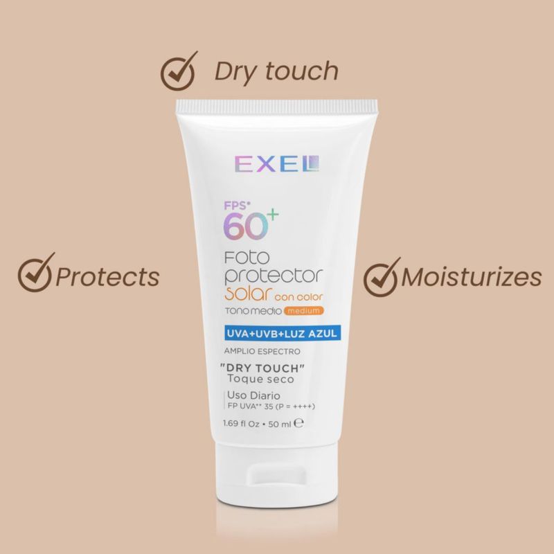 Protector Solar EXEL SPF 60 50 ml de Amplio Espectro