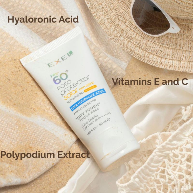 Protector Solar EXEL SPF 60 50 ml de Amplio Espectro