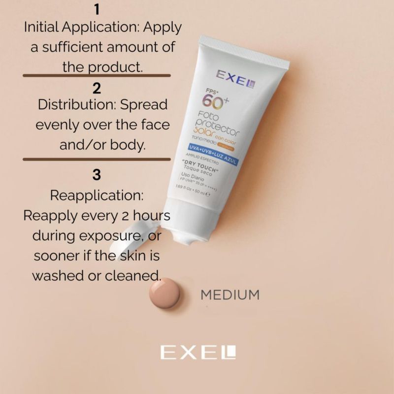 Protector Solar EXEL SPF 60 50 ml de Amplio Espectro