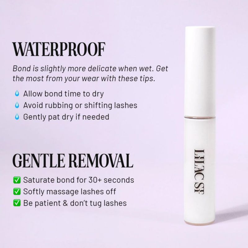 Kit de Pegado y Sellado de Pestañas Lilac St. Transparente e Impermeable