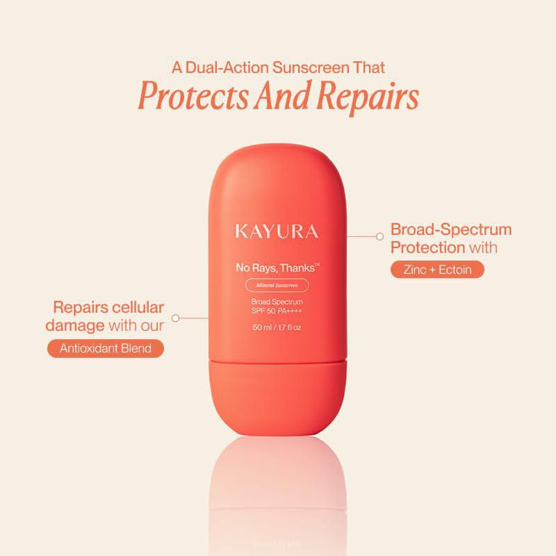 Protector solar mineral Kayura SPF 50 – 50 ml (óxido de zinc)