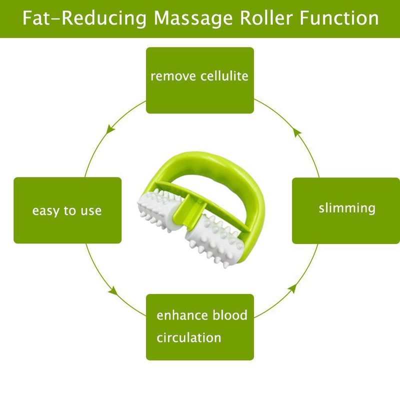 Masajeador ximai de 13 cm verde – herramienta para celulitis y fascia