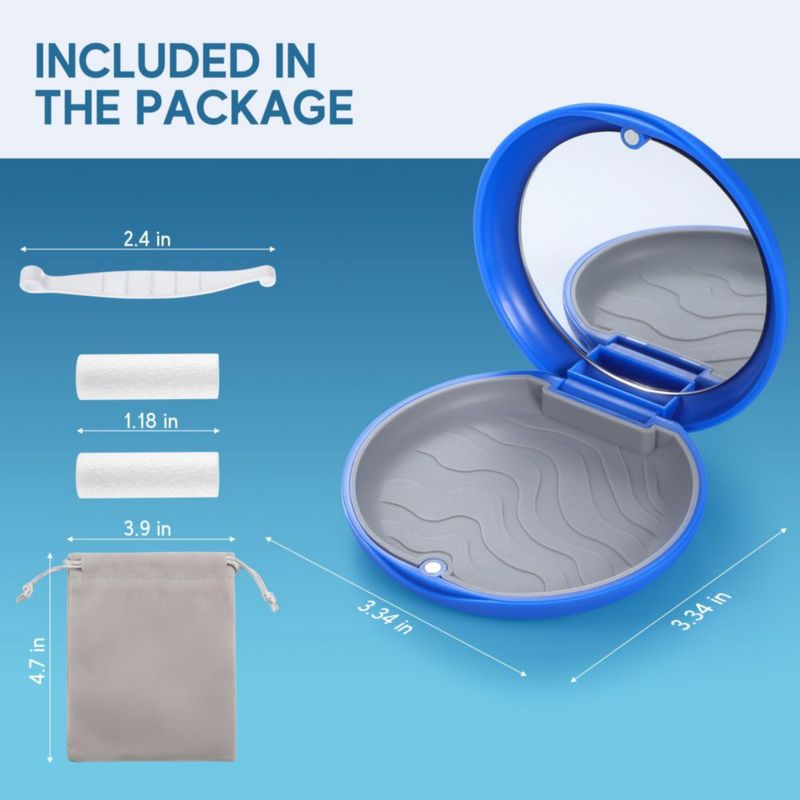 Estuche para retenedor B Rush 9 cm con espejo y herramienta