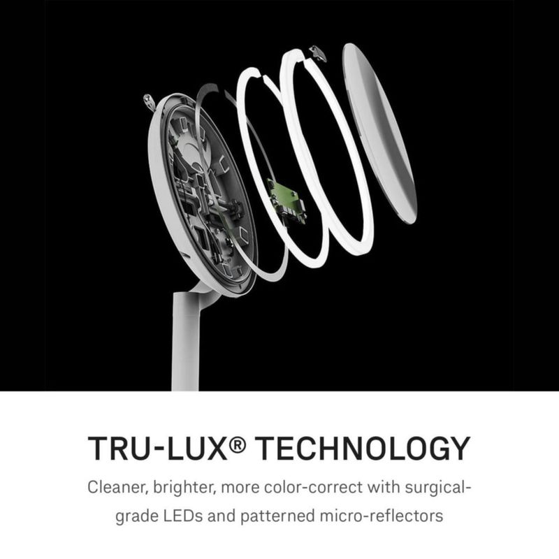 Espejo de tocador simplehuman Sensor Trio con ampliaciones 1X 5X y 10X