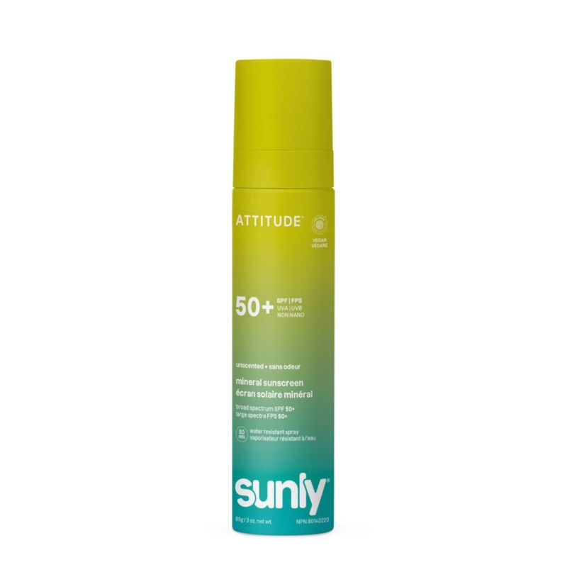 Protector solar mineral ATTITUDE SPF 50 óxido de zinc 85 g