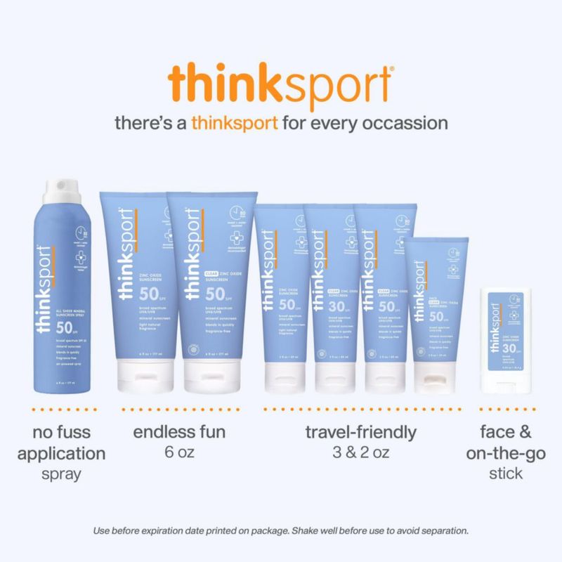 Barra de protector solar THINK SPF 30 18 g óxido de zinc resistente al agua
