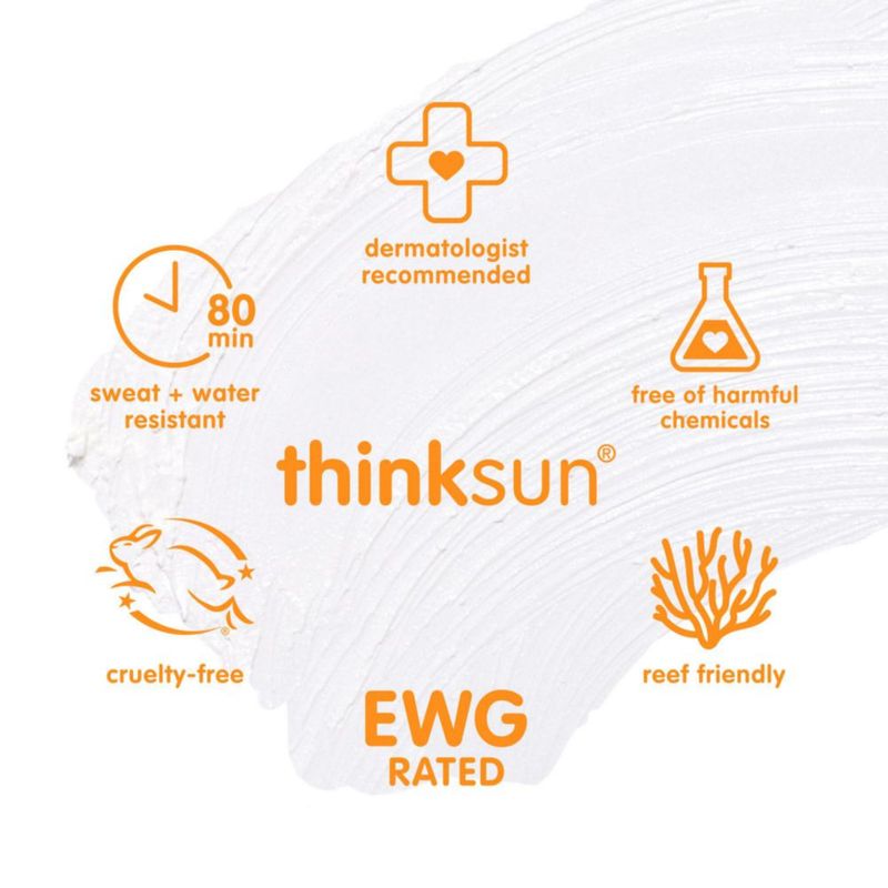 Barra de protector solar THINK SPF 30 18 g óxido de zinc resistente al agua