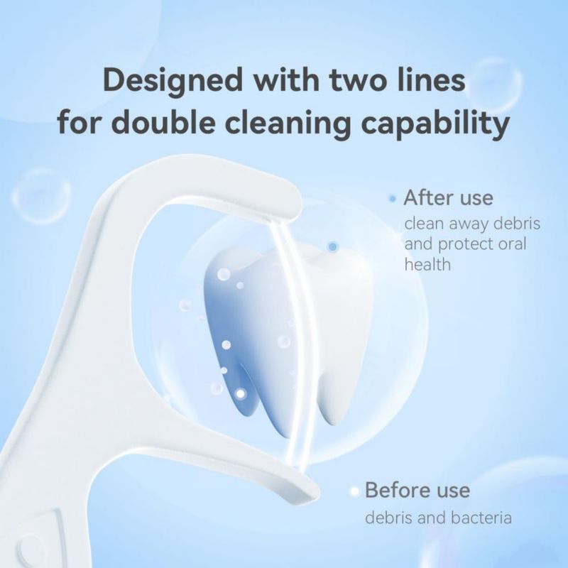Palillos de hilo dental YANDY 50 unidades para frenillos ortodónticos
