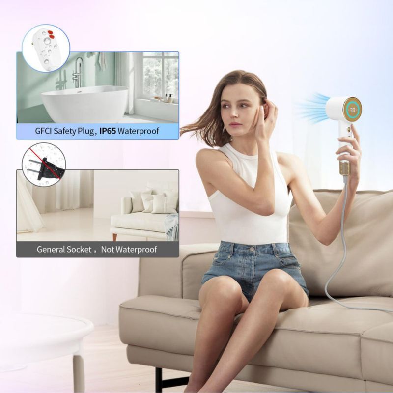 Secador de Pelo CoralBoxer 110.000 RPM Iónico con Control Térmico