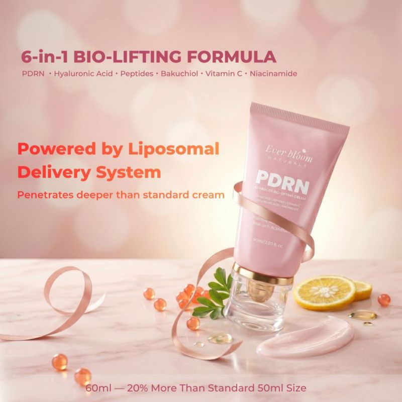 Crema Facial Everbloom Naturals 60 ml PDRN Ácido Hialurónico