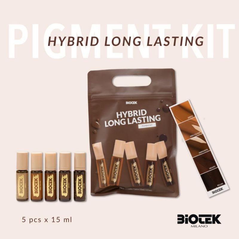 Kit de Pigmentos para Cejas Biotek Hybrid de Larga Duración – Italia