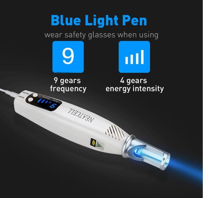 Pluma de Luz Azul AngVin 36 Engranajes 100V‑240V