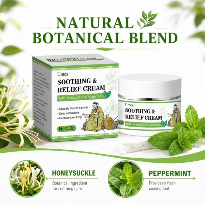 Crema Hidratante Umex 30 g Madreselva y Menta para Cara y Cuerpo