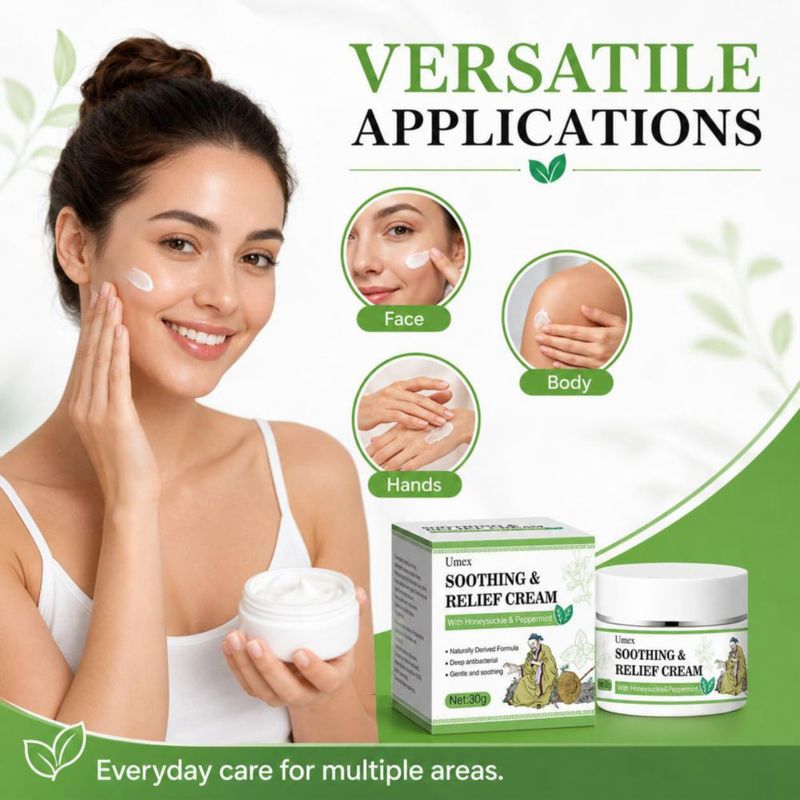 Crema Hidratante Umex 30 g Madreselva y Menta para Cara y Cuerpo