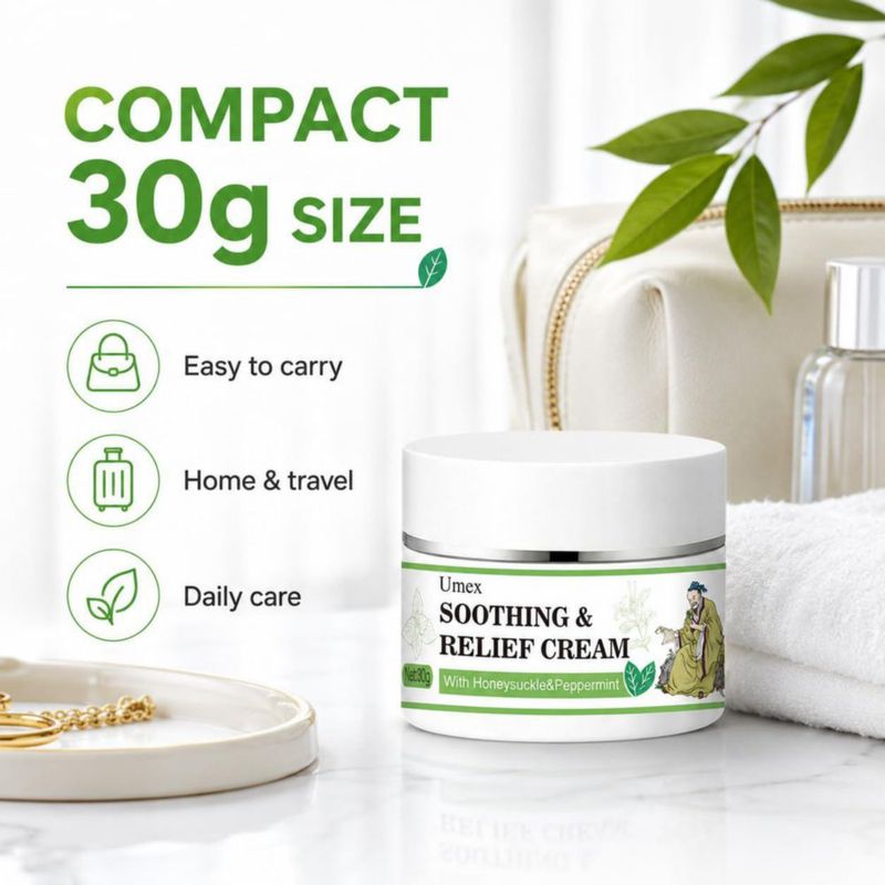 Crema Hidratante Umex 30 g Madreselva y Menta para Cara y Cuerpo