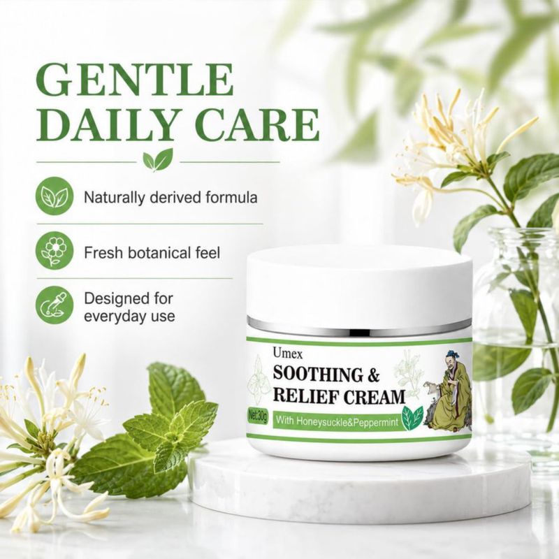 Crema Hidratante Umex 30 g Madreselva y Menta para Cara y Cuerpo