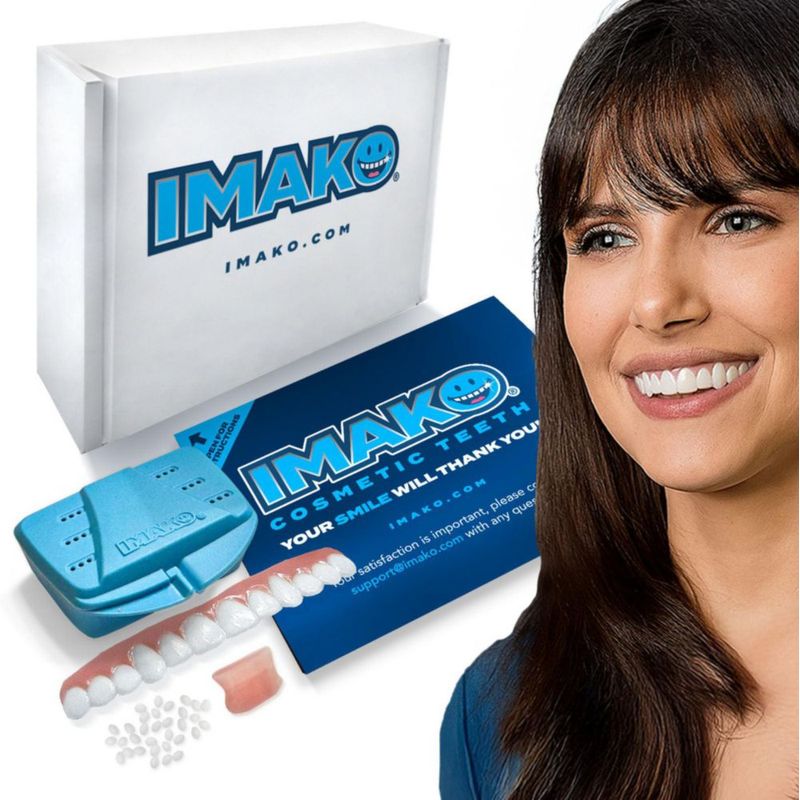 Imako Carillas Cosméticas Premium 1 Pack – Tamaño Pequeño Blanco Blanqueado