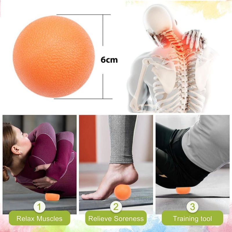 Set de 7 piezas de bolas de masaje EASJOY – Kit de puntos gatillo