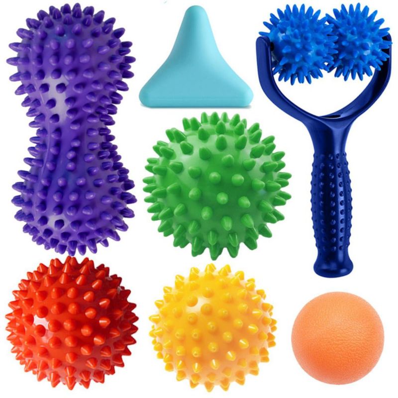 Set de 7 piezas de bolas de masaje EASJOY – Kit de puntos gatillo