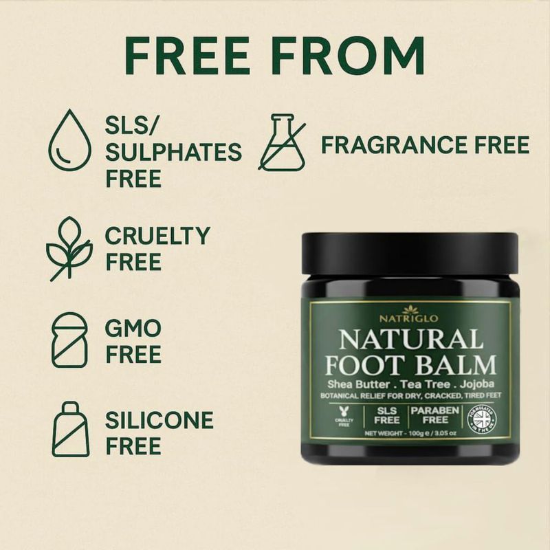 Bálsamo para pies natriglo 100 g – Manteca de karité y aceite de árbol de té