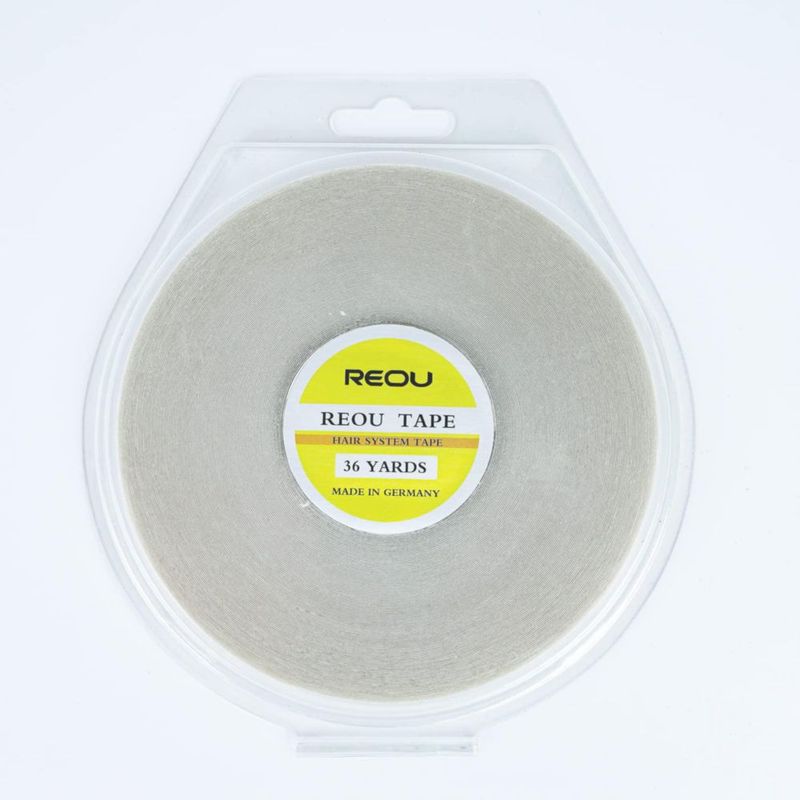 Rollo de cinta de doble cara REOU 08 cm x 10 m para extensiones de cabello y peluca de encaje