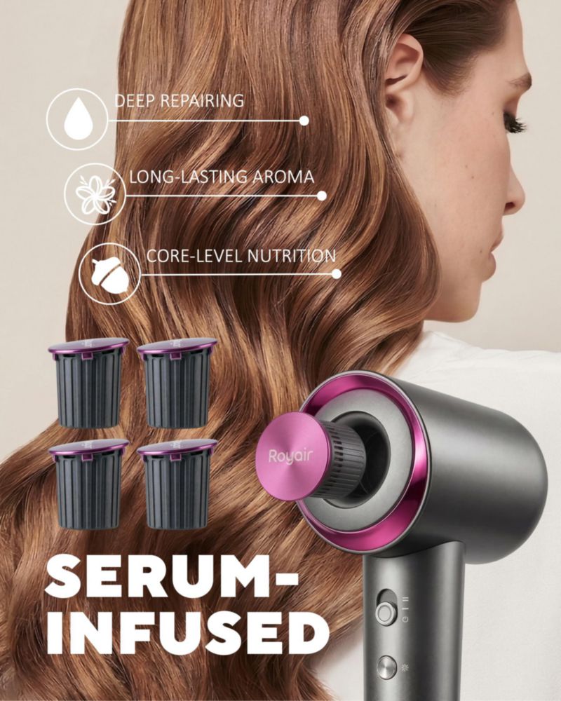 Secador de Cabello RoyAir 110.000 RPM 2700M Iones y Fragancia