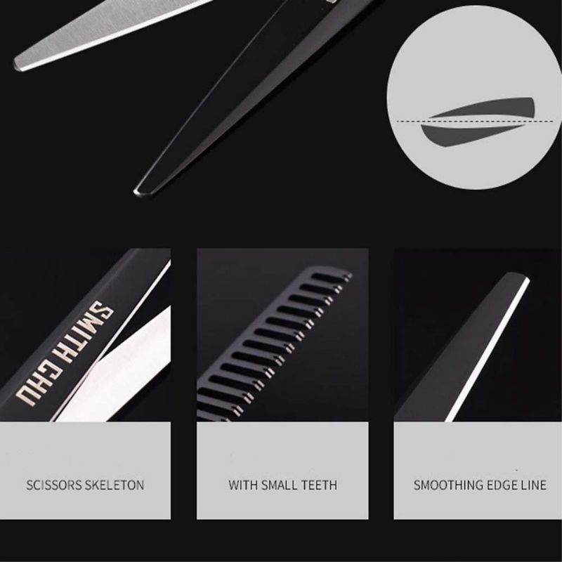 Tijeras Smith Chu 15 cm negras de acero inoxidable