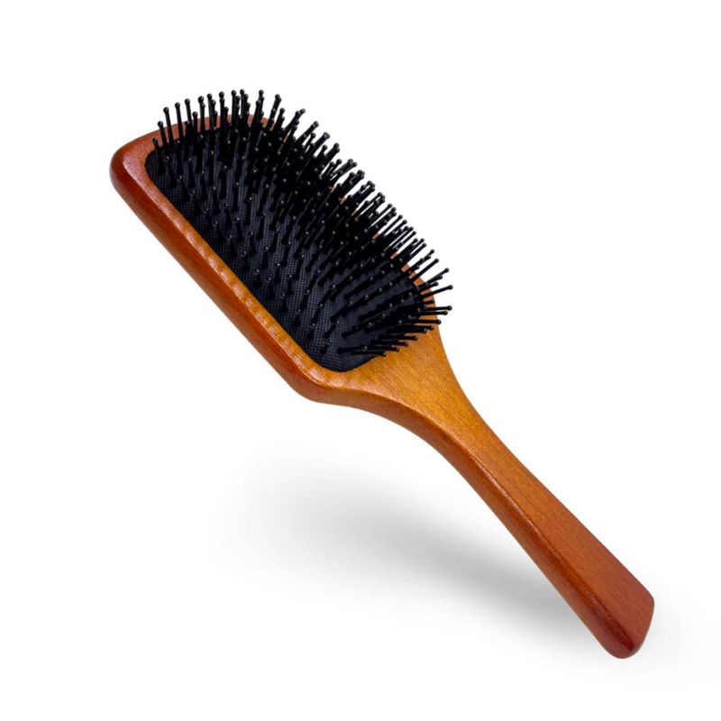 Cepillo de Madera Paddle para Cabello Húmedo y Seco – Rain's Secret