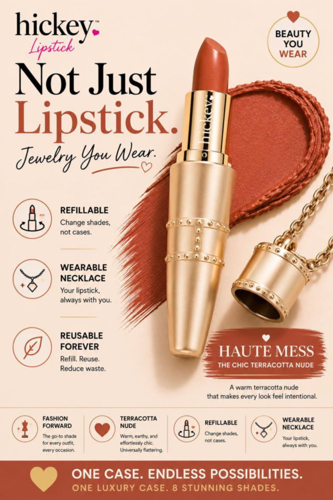 Labial Hickey Haute Mess[Terracota] Recargable