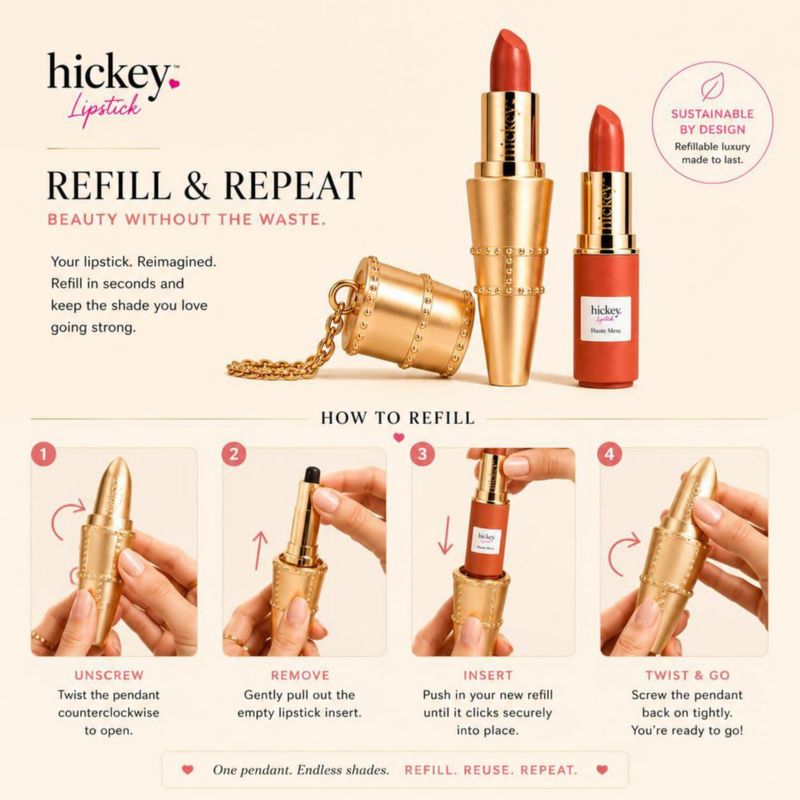 Labial Hickey Haute Mess[Terracota] Recargable