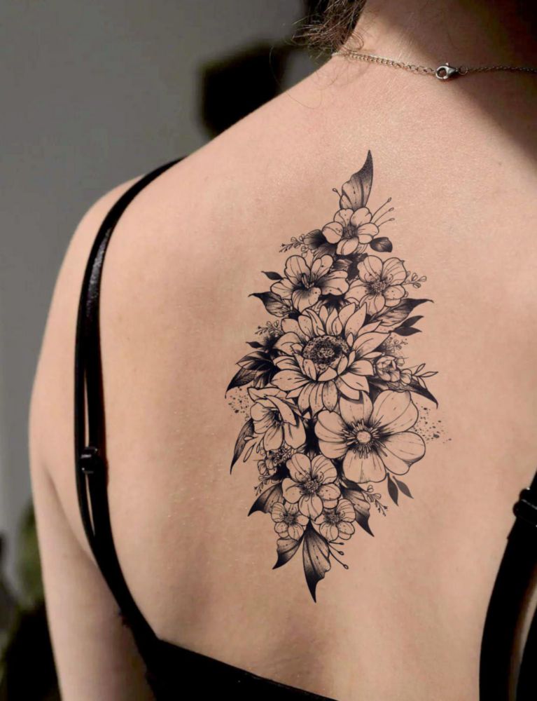 Tatuaje semipermanente UBICA Girasol Floral Grande