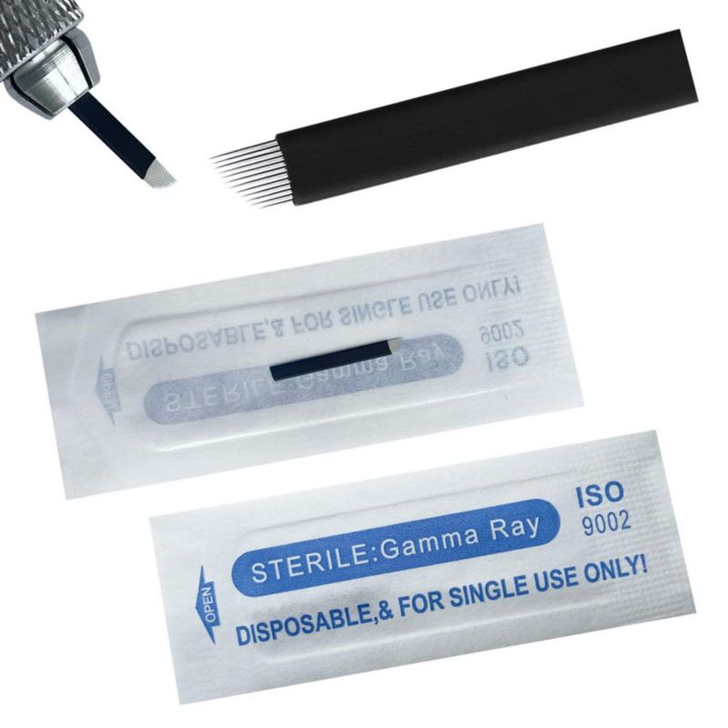 Agujas de Microblading WOLAYI 018 mm 30 piezas Desechables