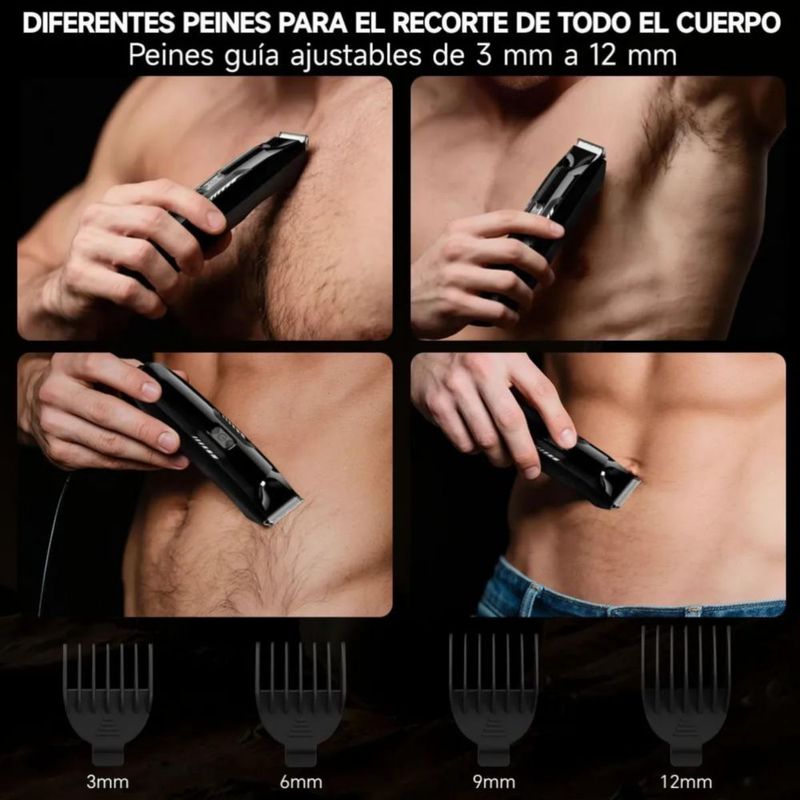 Rasuradora Eléctrica Recargable por USB Negro